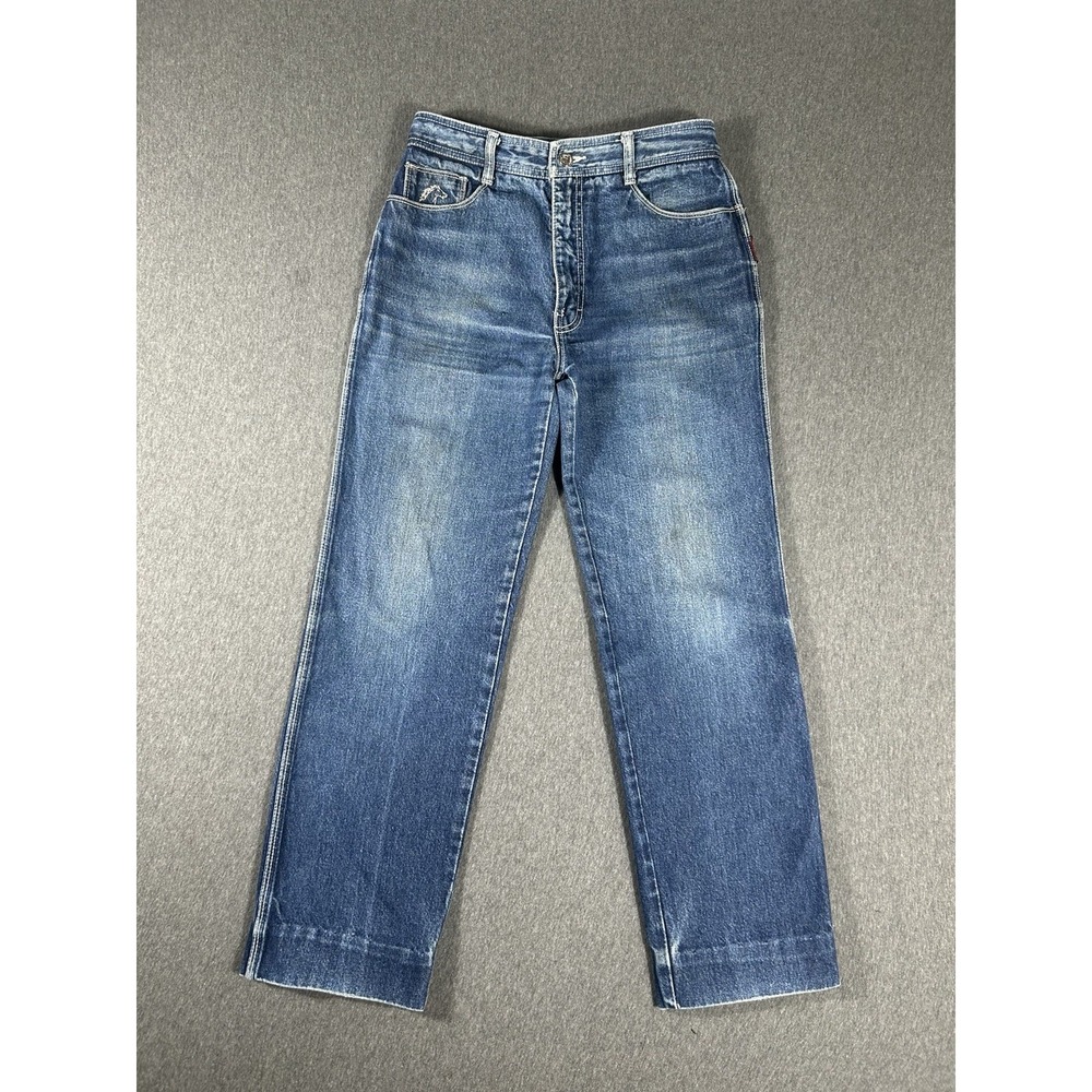 Vintage 80s Jordache Straight Leg Jeans Men's Size 32 Blue Denim High Rise Retro